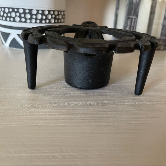 Vintage Wrought Iron Chafing Dish Votive Candle Food Warmer Trivet Robert Emig - Picture 4 of 7